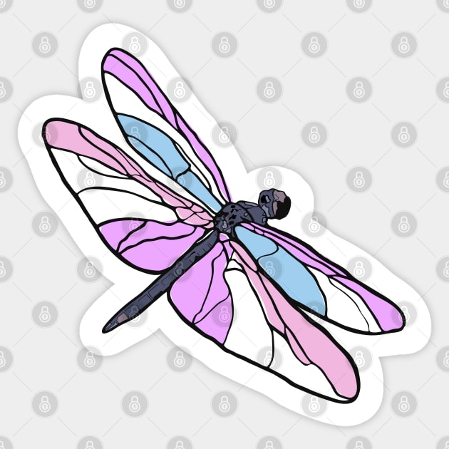 Bigender Dragonfly Sticker by theartfulscientist